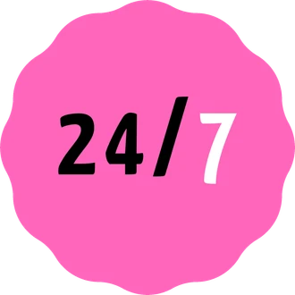 Стикер «24/7»